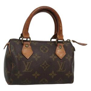 LOUIS VUITTON Monogram Mini Speedy Hand Bag